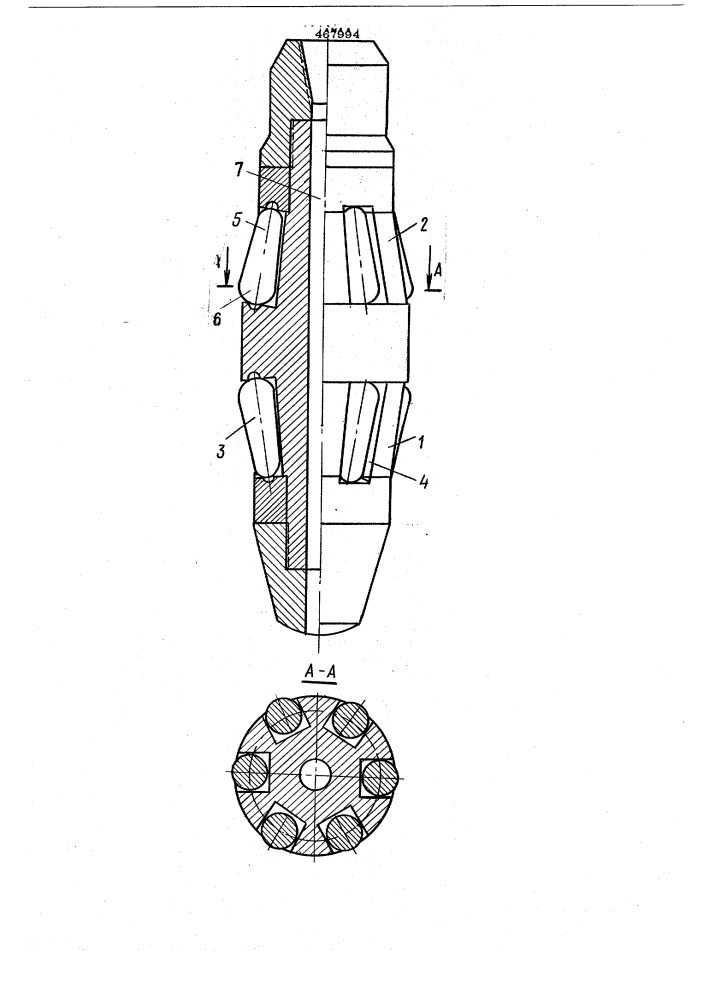 Оправка для обсадных труб (патент 467994)