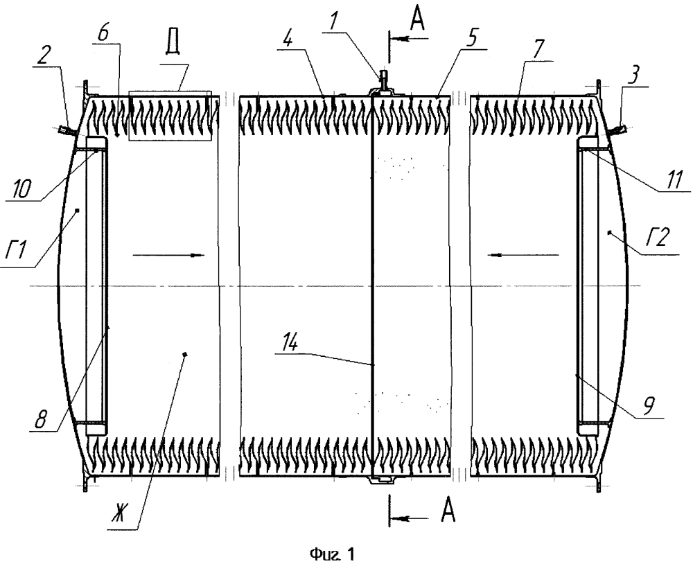 Бак топливный для хранения и подачи жидких компонентов (патент 2646781)
