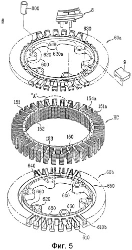 Статор двигателя с наружным ротором и способ его производства (патент 2327269)