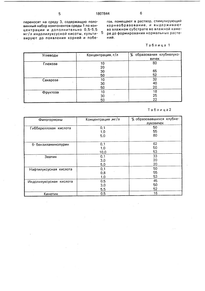 Способ микроразмножения шафрана посевного (crocus sатivus l.) (патент 1807844)
