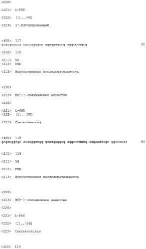 Нуклеиновые кислоты, связывающиеся с мср-1 (патент 2518330)