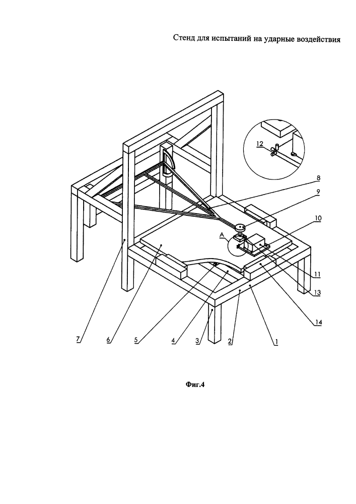 Стенд для испытаний на ударные воздействия (патент 2625639)