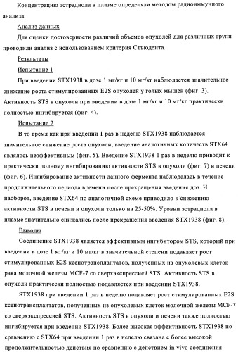 Стероидные соединения в качестве ингибиторов стероидсульфатазы (патент 2428427)