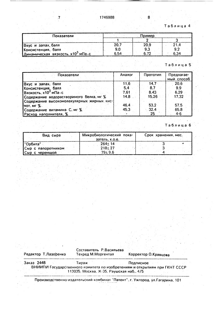 Способ производства плавленого сыра (патент 1746988)