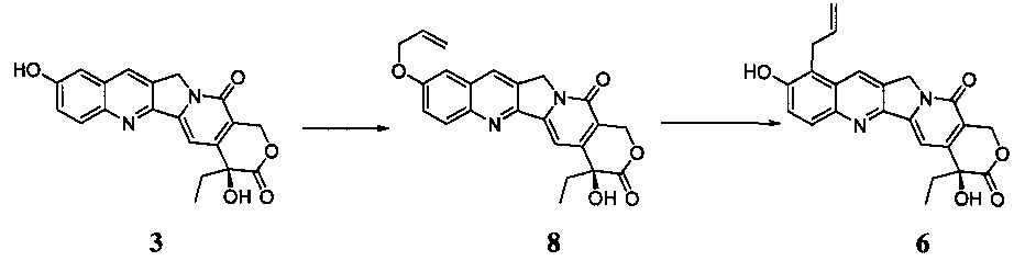 Способ синтеза производных 9-аллилкамптотецина (патент 2658017)