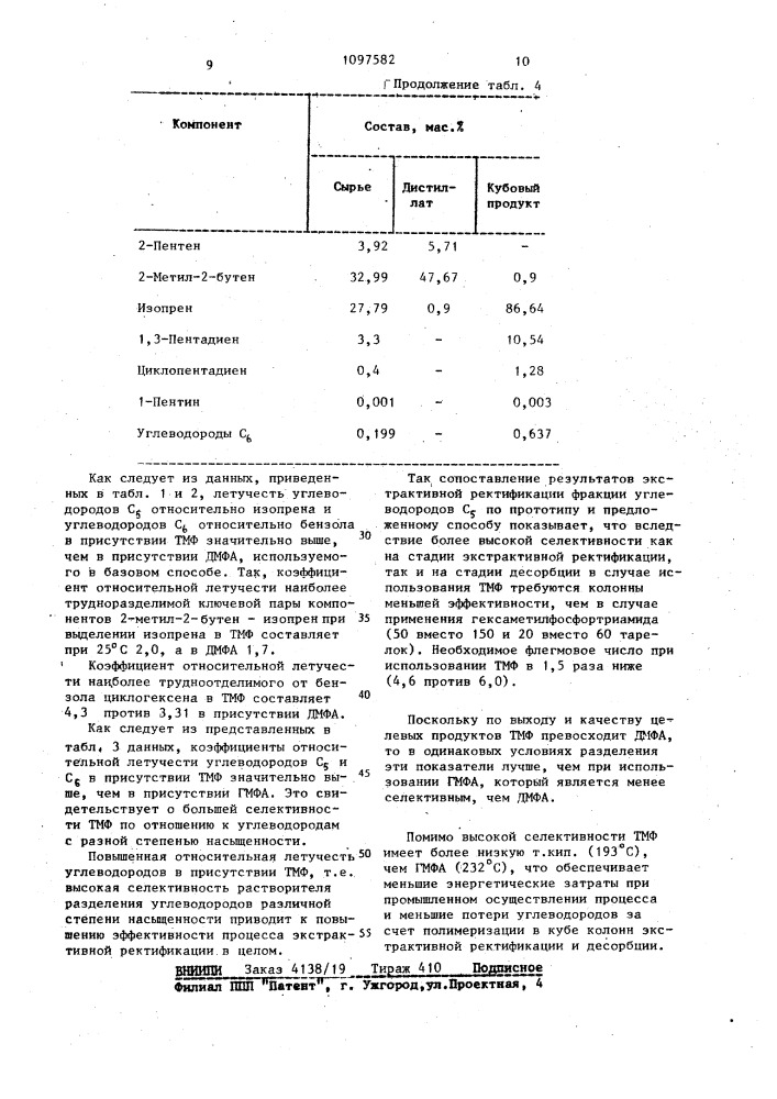 Способ разделения углеводородов разной степени насыщенности (патент 1097582)