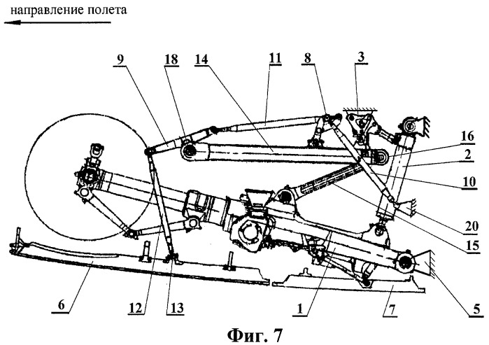 Механизм привода передних створок ниши шасси самолета (патент 2427502)