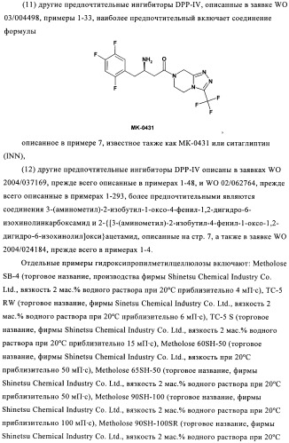 Состав с модифицированным высвобождением, содержащий 1-[(3-гидроксиадамант-1-иламино)ацетил]пирролидин-2(s)-карбонитрил (патент 2423124)