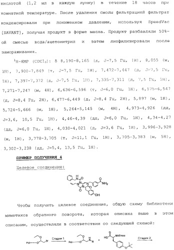 Новые соединения, представляющие собой миметики обратного поворота, и их применение (3) (патент 2470024)