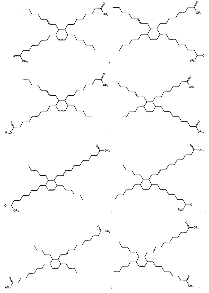 Эстолиды и композиции смазывающих материалов, полученные на основе реакции дильса-альдера (патент 2653857)