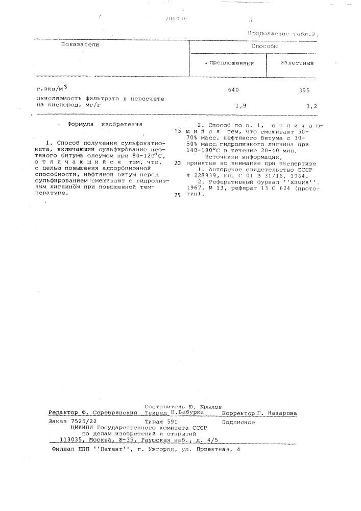 Способ получения сульфокатионита (патент 701938)