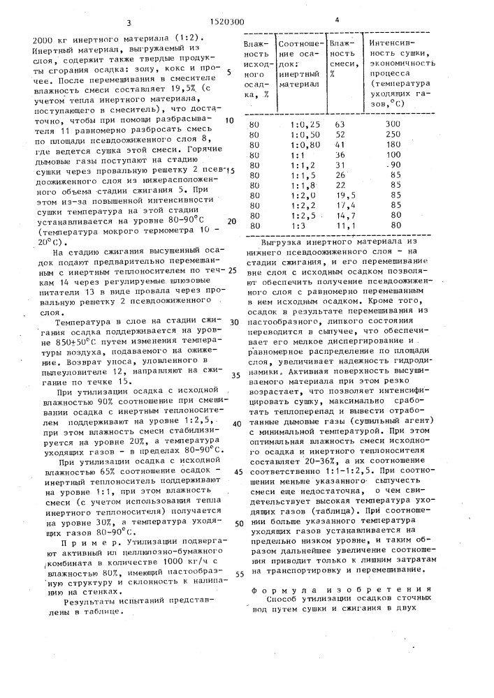 Способ утилизации осадков сточных вод (патент 1520300)