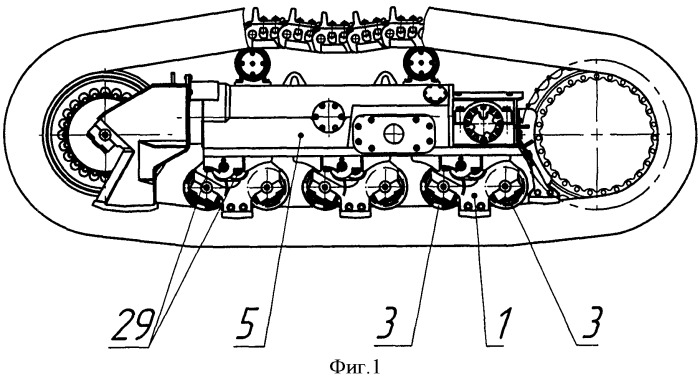 Подвеска опорных катков гусеничного транспортного средства (патент 2468956)