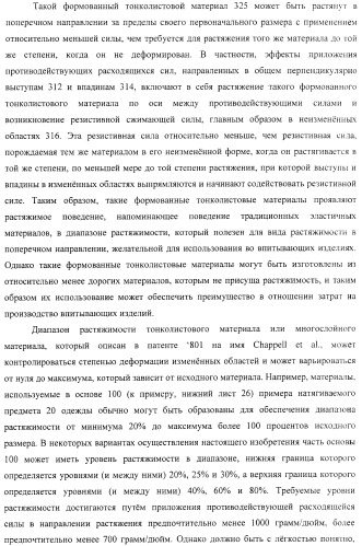 Одноразовый натягиваемый предмет одежды, имеющий хрупкий пояс (патент 2409338)