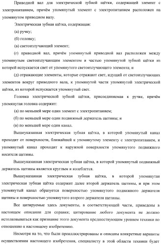 Электрическая зубная щетка, снабженная элементом с электрическим питанием (патент 2368349)