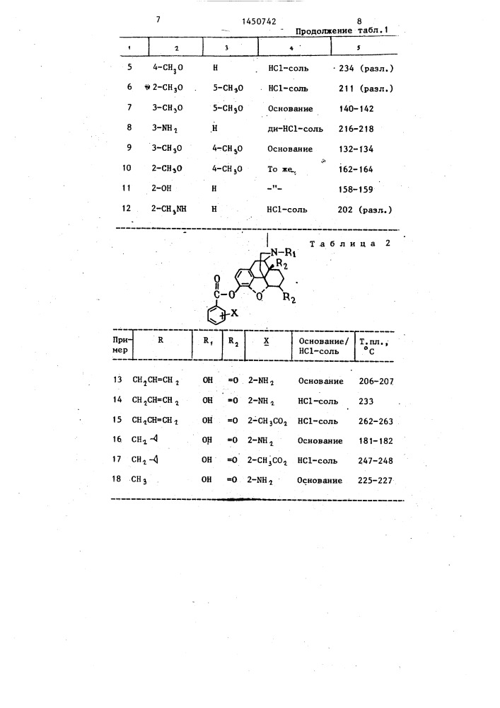 Способ получения производных бензоатных эфиров 3- оксиморфинана (патент 1450742)