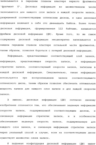 Носитель записи, способ конфигурирования его управляющей информации, способ записи и воспроизведения с его использованием и устройство для этого (патент 2334281)