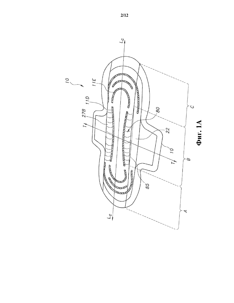Впитывающее изделие с боковыми барьерами неоднородного размера (патент 2596975)