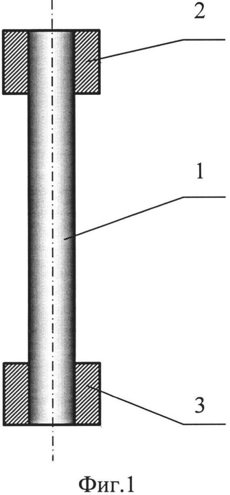 Образец для испытания материалов на пластическое одноосное растяжение (патент 2604111)