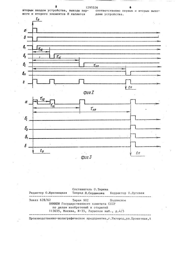 Преобразователь импульсно-временных кодов (патент 1295526)