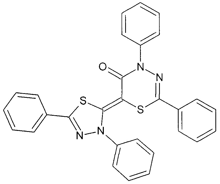6-(3,5-дифенил-1,3,4-тиадиазол-2(3н)-илиден)-2,4-дифенил-4н-1,3,4-тиадиазин-5-он и способ его получения (патент 2659574)