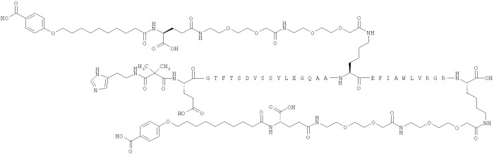 Дважды ацилированные производные glp-1 (патент 2559540)