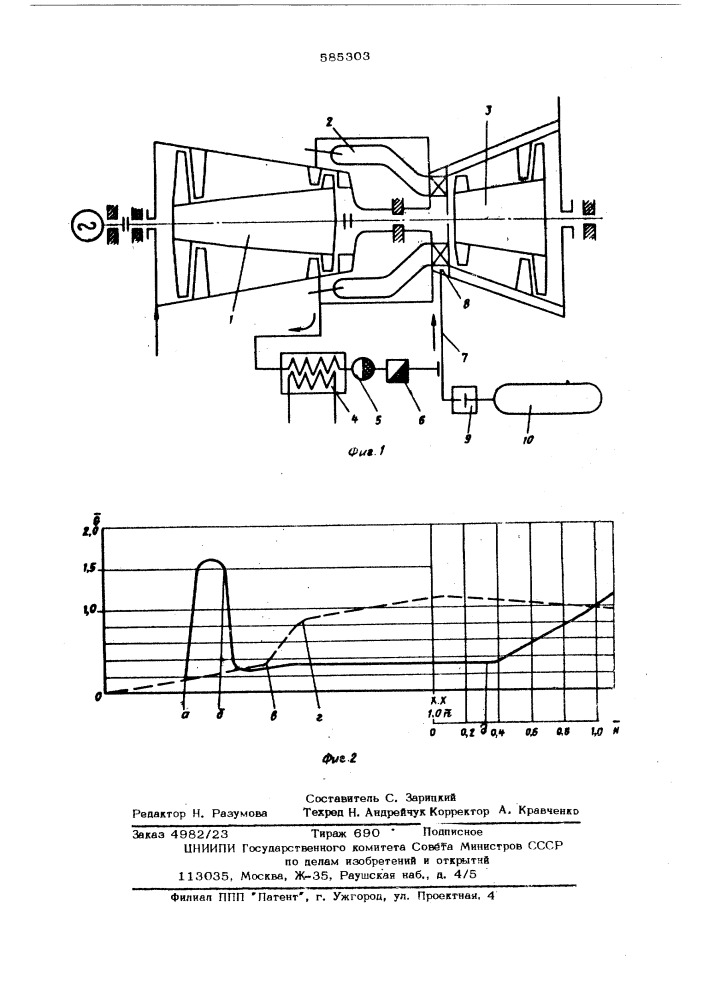 Способ подачи охладителя в лопаточный аппарат газотурбинной установки (патент 585303)