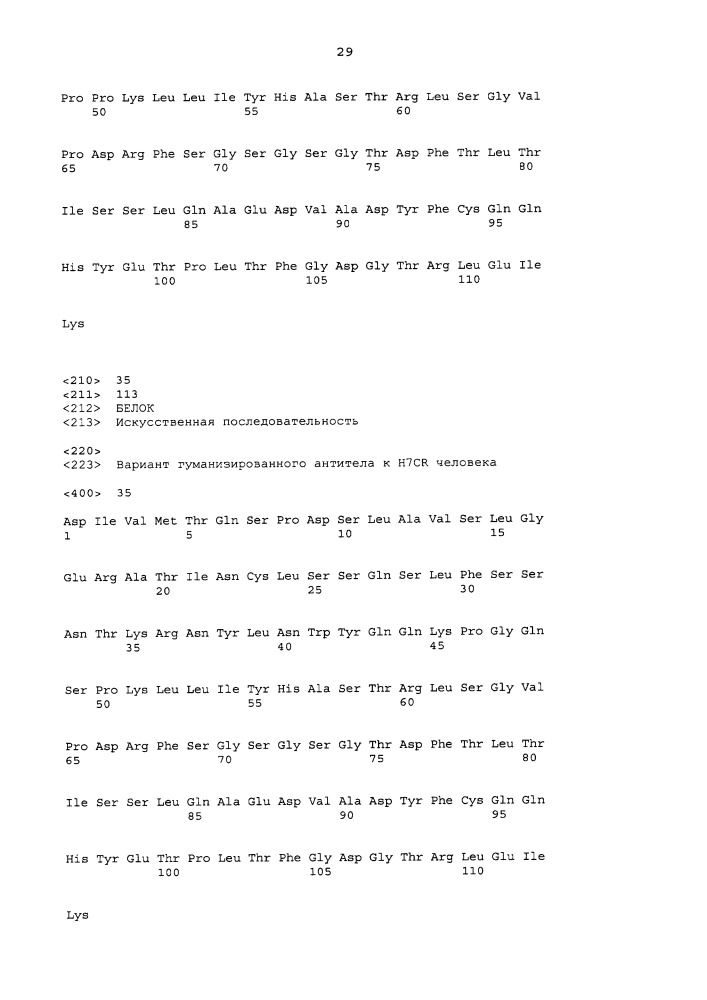 Антитела к h7cr (патент 2650756)