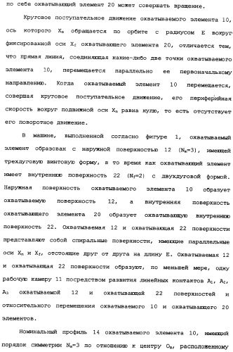 Роторная винтовая машина объемного типа и способ преобразования движения в объемной винтовой машине (патент 2336436)