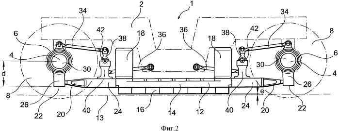 Колесная тележка железнодорожного вагона, содержащая устройство торможения токами фуко (патент 2575332)