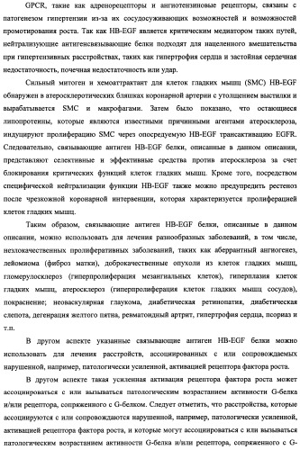 Белки, связывающие антиген фактор роста, подобный гепаринсвязывающему эпидермальному фактору роста (патент 2504551)