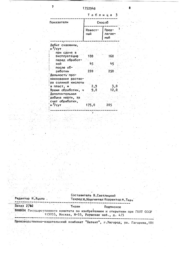 Способ кислотной обработки скважины (патент 1752940)