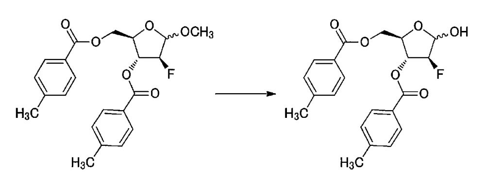 Синтетическое промежуточное соединение 1-(2-дезокси-2-фтор-4-тио-β-d-арабинофуранозил)цитозина, синтетическое промежуточное соединение тионуклеозида и способ их получения (патент 2633355)
