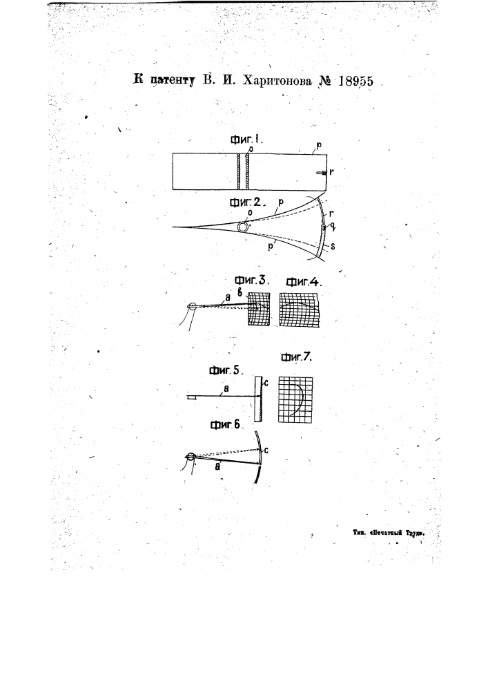 Прибор для измерения скорости течения (патент 18955)