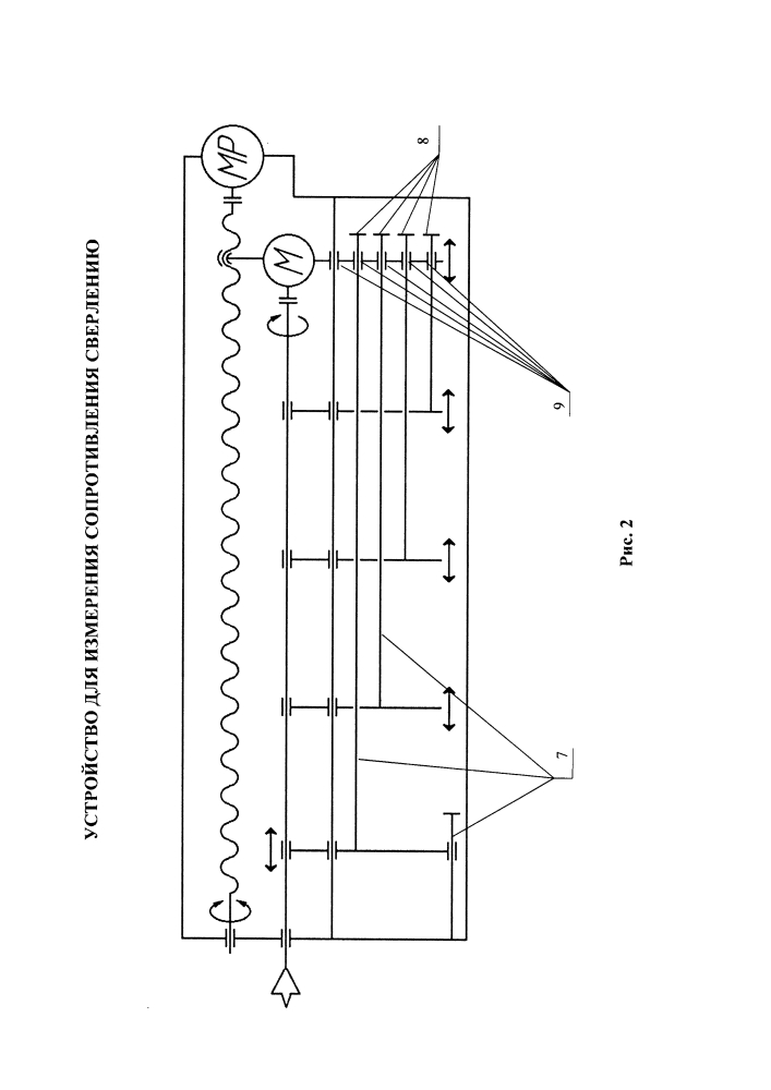 Устройство для измерения сопротивления исследуемого материала сверлению (патент 2607064)