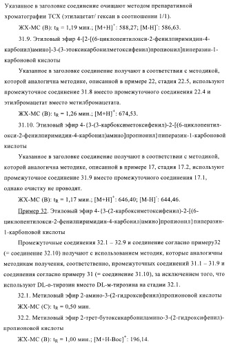 Производные пиримидина и их применение в качестве антагонистов рецептора p2y12 (патент 2410393)