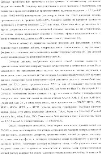 Способы получения, выделения и очистки эпотилона b и рентгеноструктурные кристаллические структуры эпотилона в (патент 2368661)