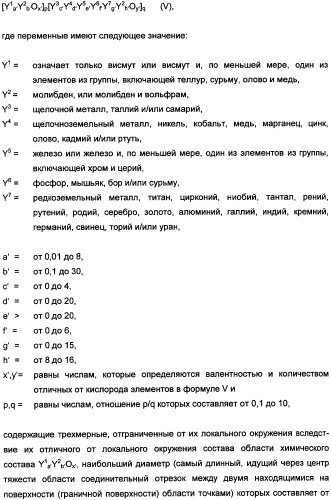 Способ получения, по меньшей мере, одного продукта частичного окисления и/или аммокисления пропилена (патент 2347772)