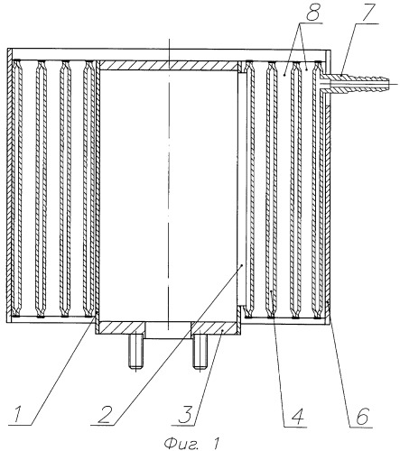 Воздушный охладитель кислородно-водородной смеси (патент 2448319)