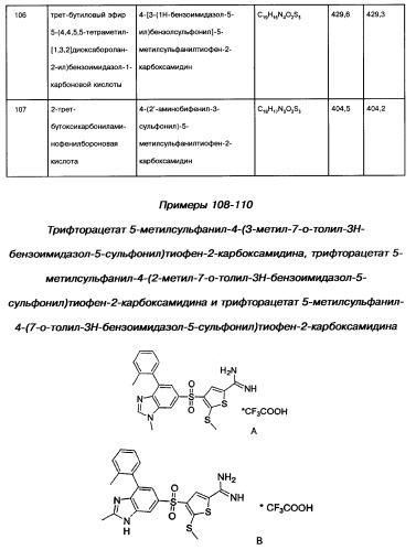 Производные тиофена и фармацевтическая композиция (варианты) (патент 2359967)