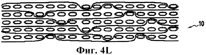 Волокнистая армирующая структура сложного атласного переплетения для изготовления детали из композитного материала (патент 2439222)