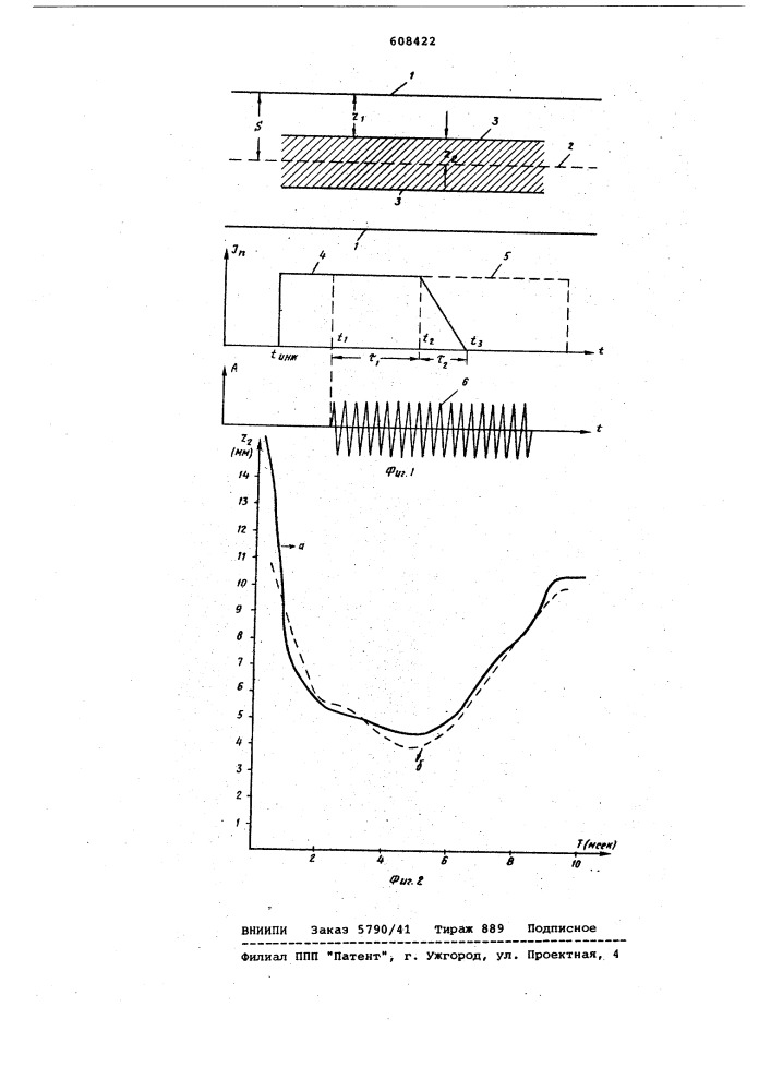 Способ определения поперечныхразмеров циркулирующего пучказаряженных частиц" (патент 608422)
