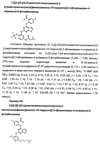 Производные 2-[(2-(фениламино)-1н-пирроло[2,3-d]пиримидин-4-ил)амино]бензамида в качестве ингибиторов igf-1r для лечения рака (патент 2472797)