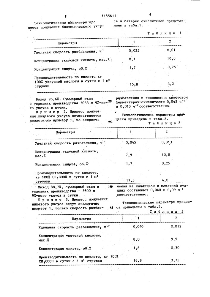 Способ получения пищевого уксуса (патент 1155617)