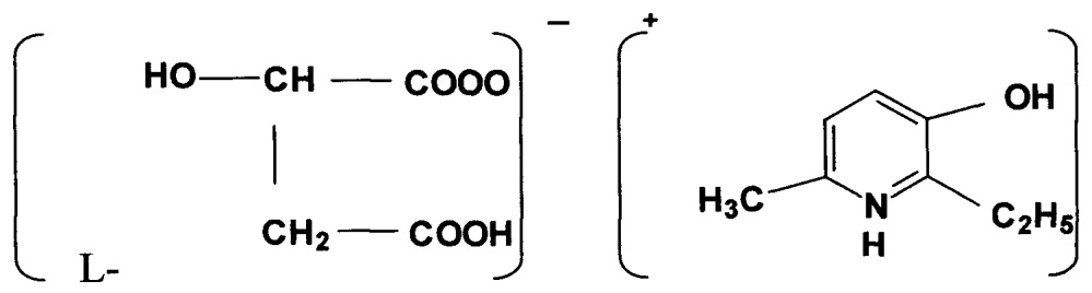 L-энантиомер 2-этил-6-метил-3-гидроксипиридиния гидроксибутандиоата, обладающий церебропротекторной активностью (патент 2663836)