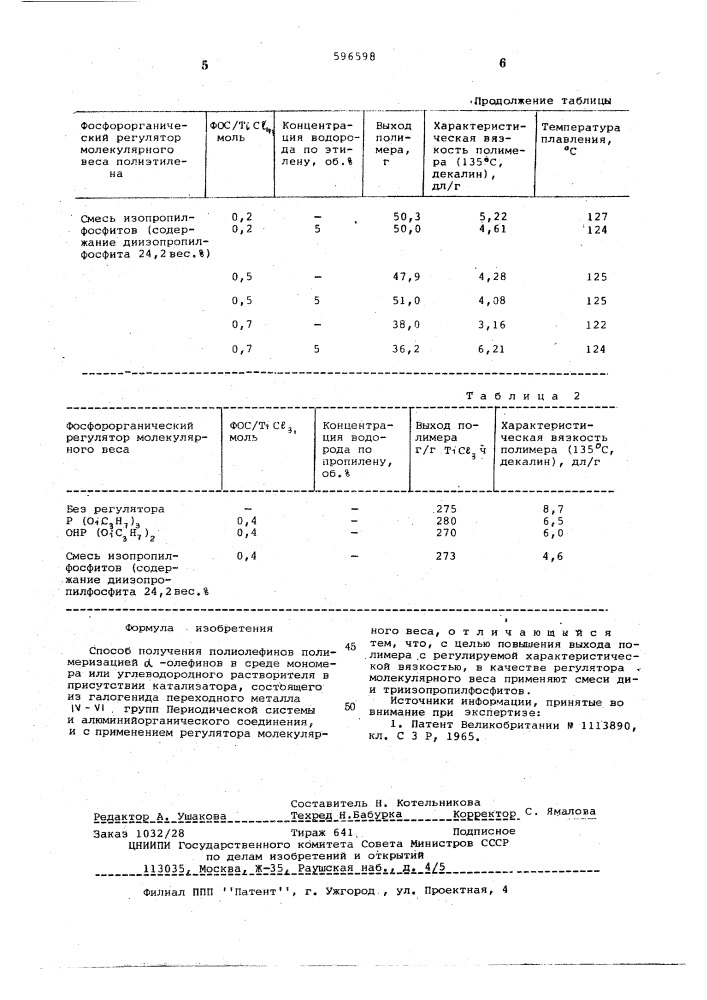 Способ получения полиолефинов (патент 596598)