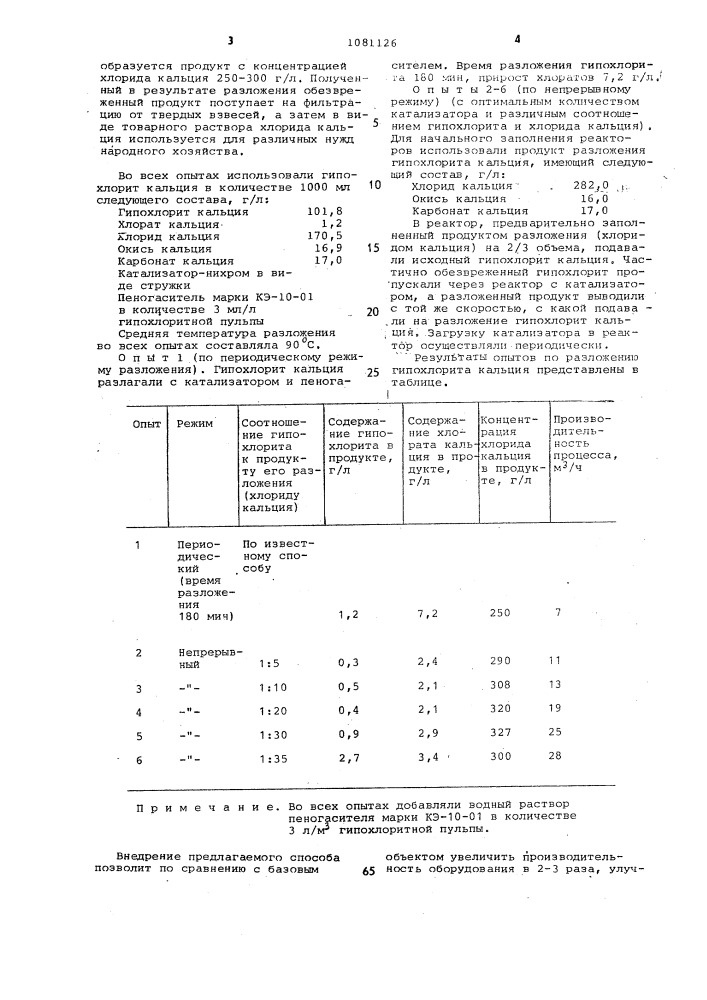 Способ получения хлорида кальция (патент 1081126)