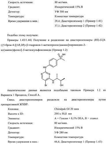 Сульфоксиминзамещенные пиримидины в качестве ингибиторов cdk и/или vegf, их получение и применение в качестве лекарственных средств (патент 2410378)