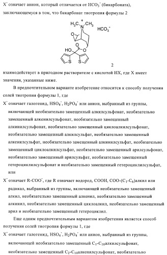 Способ получения новых солей тиотропия (патент 2418796)