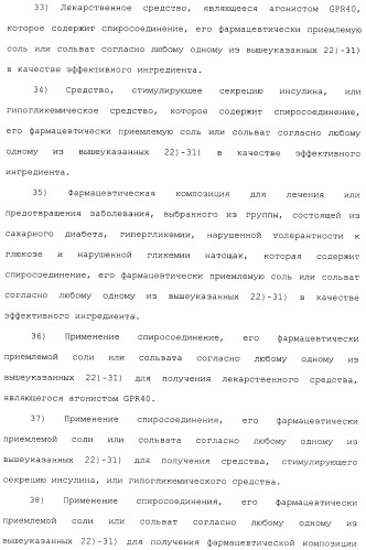 Спиросоединения и их фармацевтическое применение (патент 2490250)